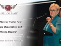 Senator Barbara Pocock talks of the “Abuse of Trust at PwC and the Role of Journalists and Whistle-Blowers”